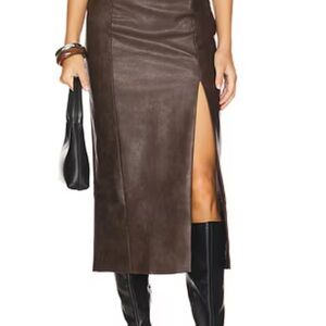 Bardot Dark Brown Pencil Skirt
